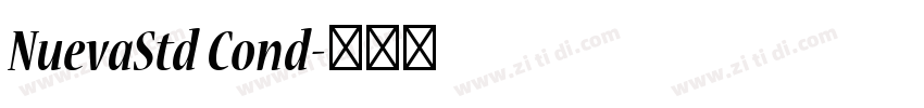 NuevaStd Cond字体转换